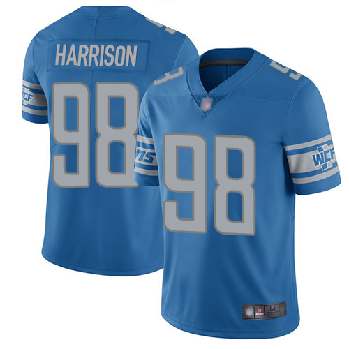 Detroit Lions Limited Blue Men Damon Harrison Home Jersey NFL Football #98 Vapor Untouchable